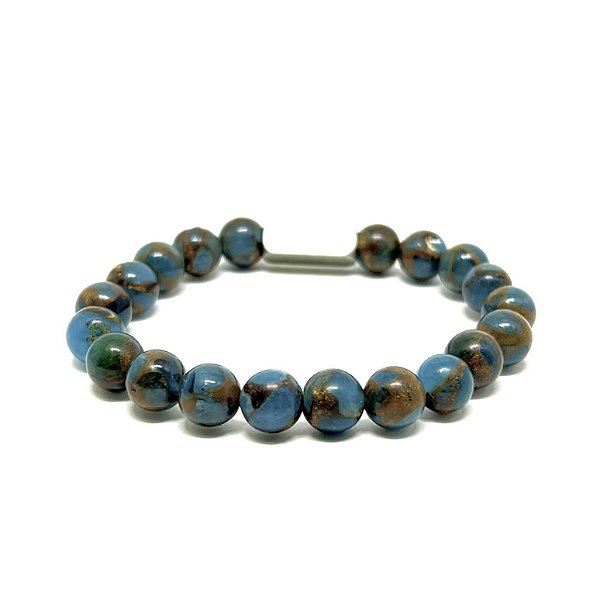 Pulseira Jaspe Blue Lake 8mm