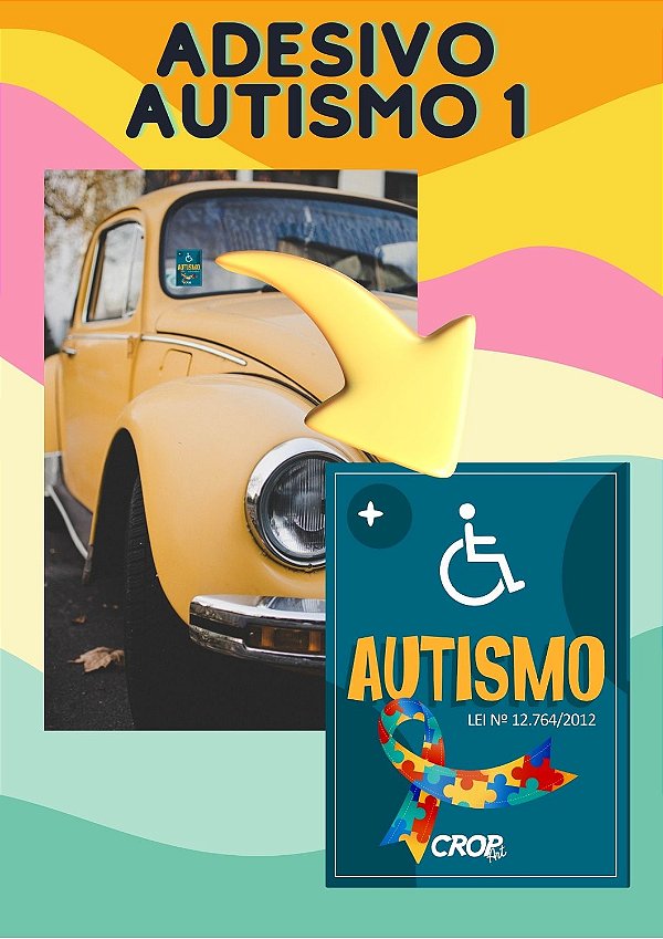 Adesivos de Autismo para Carro: identificação para Estacionamento I