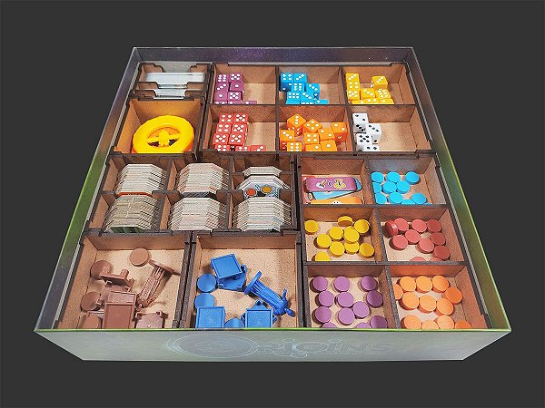 Organizador (INSERT MDF) para Origins: Primeiros Construtores