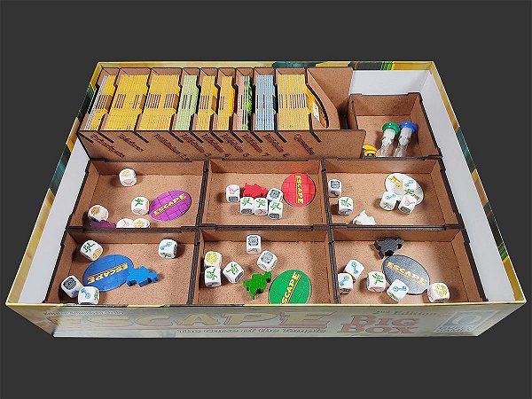 Organizador (INSERT MDF) para Escape: The Curse of the Temple – Big Box 2ª Edição