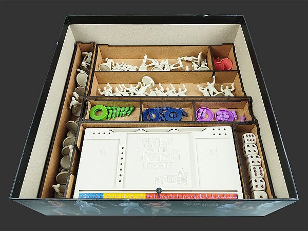 Organizador (INSERT MDF) para Zombicide: Night of the Living Dead