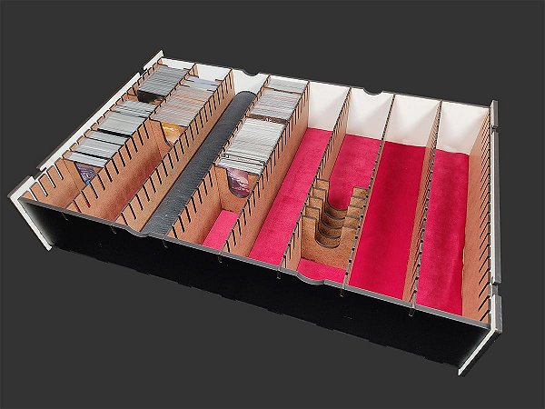 Caixa Organizadora "Big Box" para Card Games (Genérico) - Modelo Vertical BLACK PREMIUM - TAMPA SLIDE
