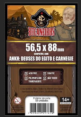 Sleeve Customizado para Ankh: Deuses do Egito / Carnegie  (56,5 x 88)