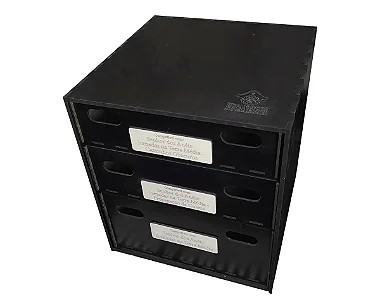 Caixa Organizadora BLACK PREMIUM com Gavetas para O Senhor dos Anéis: Jornadas na Terra Média (sem inserts)