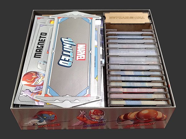Organizador (INSERT MDF) para Marvel United: X-men (Versão Internacional)