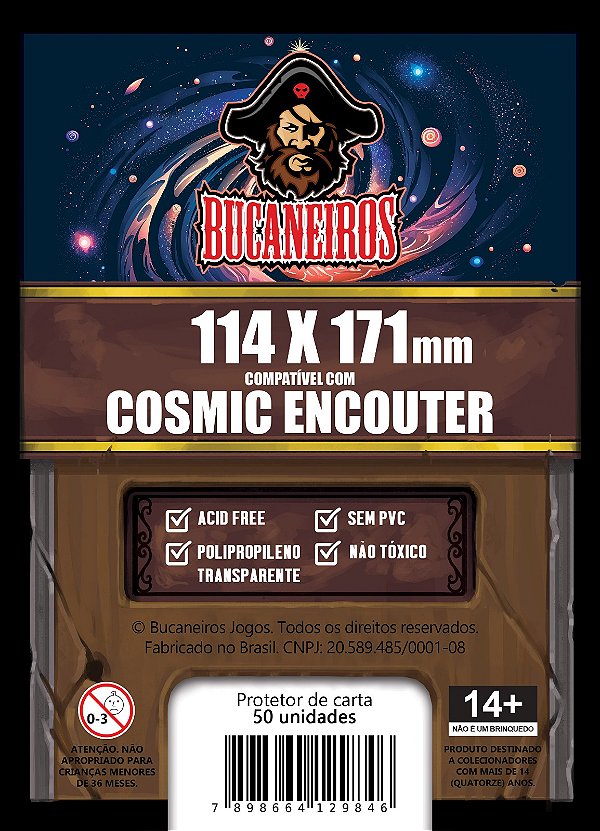 Sleeve Customizado para Cosmic Encouter (114 x 171)
