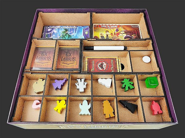 Organizador (SOFT INSERT PARANÁ) para Everdell - MODELO 3 + Board Band (Elástico)