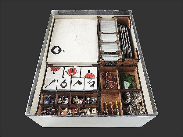 Organizador (SOFT INSERT PARANÁ) para Gloomhaven: Jaws of the Lion - (Versão Internacional) + Board Band (Elástico)