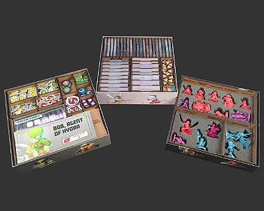 Organizador (SOFT INSERT PARANÁ) para Coleção Marvel United + Board Band (Elástico)