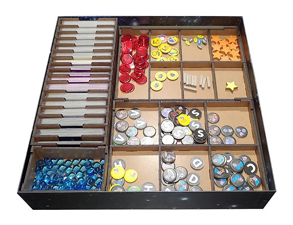 Organizador (SOFT INSERT PARANÁ) para High Frontier 4 All + Board Band (Elástico)