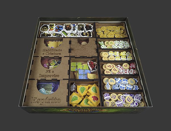Organizador (INSERT MDF) para Bardwood Grove: Floresta do Molejo