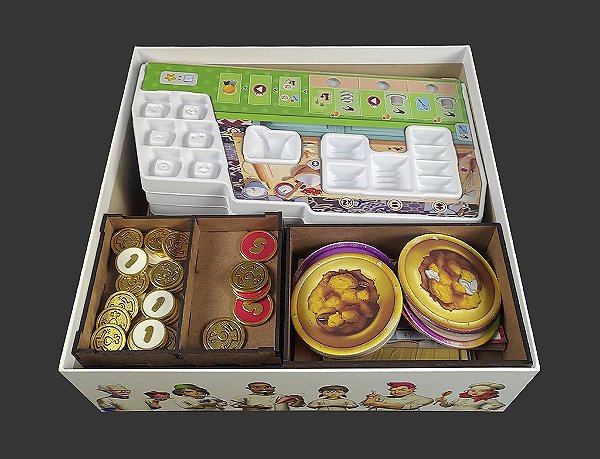 Organizador (INSERT MDF) para Doce Caos: Guerra de Confeiteiros