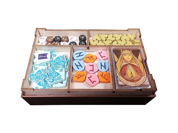 Organizador (SOFT INSERT PARANÁ) para Tiny Epic Vikings + Expansão com Board Band (Elástico)