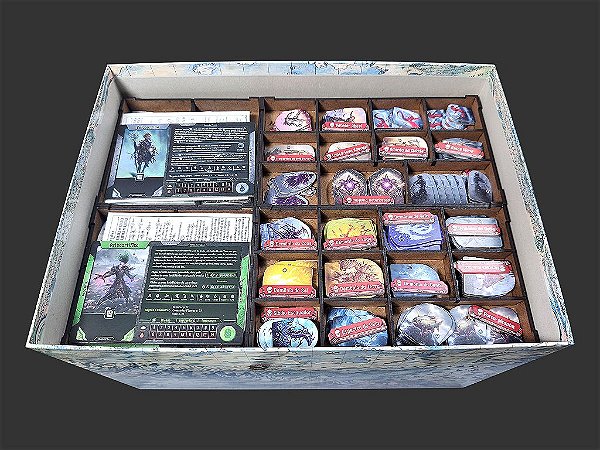 Organizador (INSERT MDF) para Frosthaven (Modelo 1)