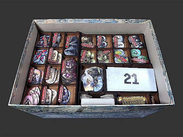 Organizador (INSERT MDF) para Frosthaven (Modelo 2)