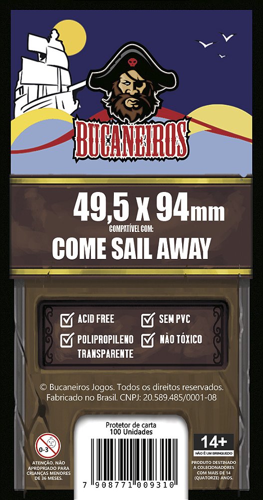 Sleeve Customizado para Come Sail Away (49,5 x 94)