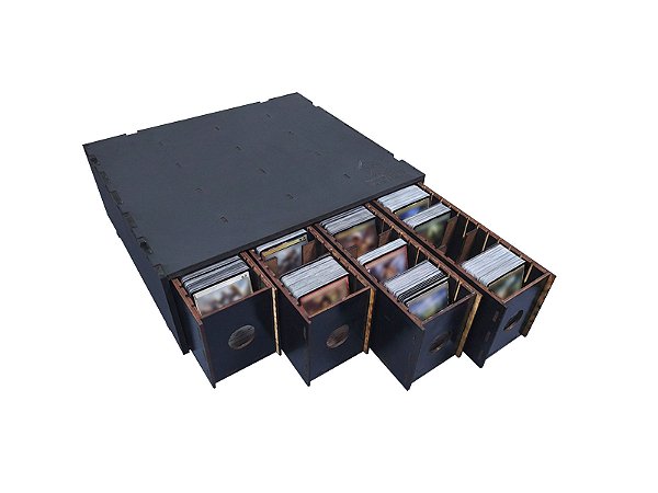 Caixa Organizadora para Card Games (Genérico) - Modelo Vertical COLMEIA - Tipo GAVETA - PREMIUM