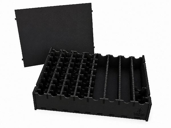 Caixa Organizadora para Figurinhas dos Álbuns Panini - Tamanho G - BLACK