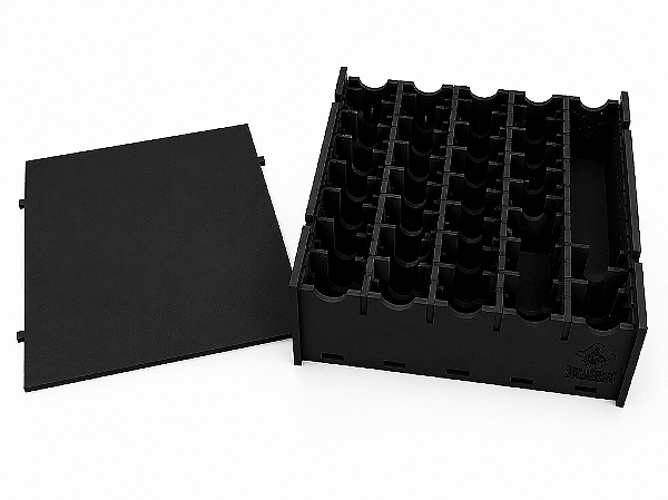 Caixa Organizadora para Figurinhas dos Álbuns Panini - Tamanho M - BLACK