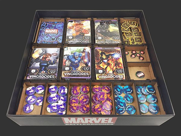 Organizador (INSERT MDF) para Marvel Battlegrounds