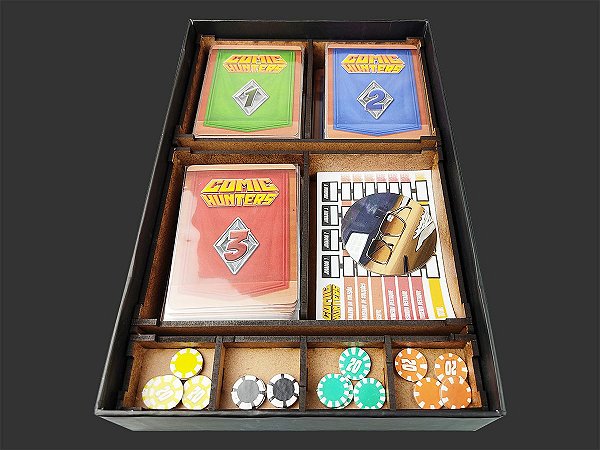 Organizador (INSERT MDF) para Marvel Comic Hunters (Versão Bucaneiros)