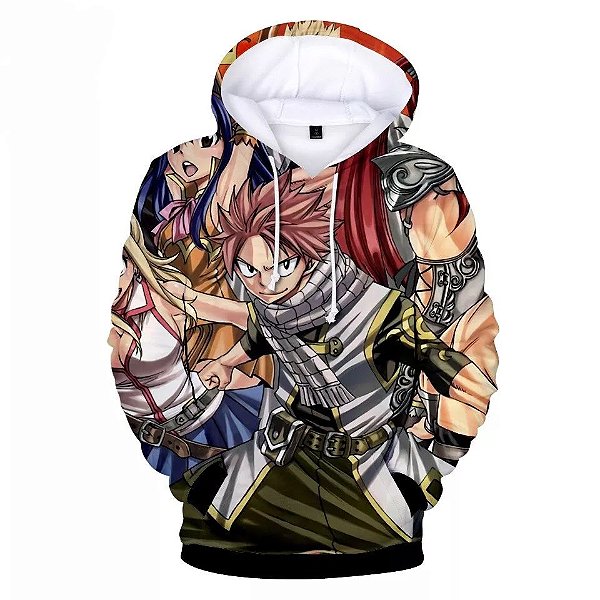 Blusa De Frio Moletom Unissex Anime Fairy Tail Full 3d - Player Sete Qual o seu jogo? - Camisetas, blusas de moletom casacos chinelos bonés.