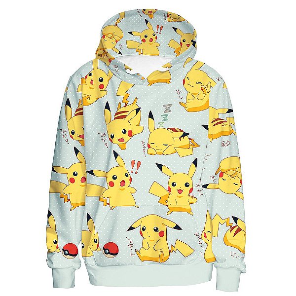 blusa de frio do pikachu