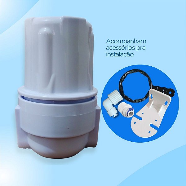 Filtro Ponto de Entrada pra Pia Chiveiro, bebdouros  com Suporte e Parafusos