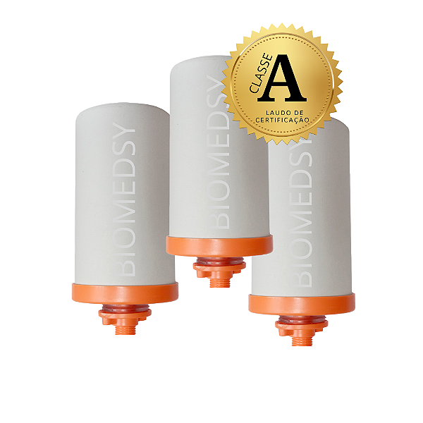 3 unid - Vela Biocerâmica Bico Curto UP 10 – Alcalina, Mineralizante, Classe A, pH Elevado