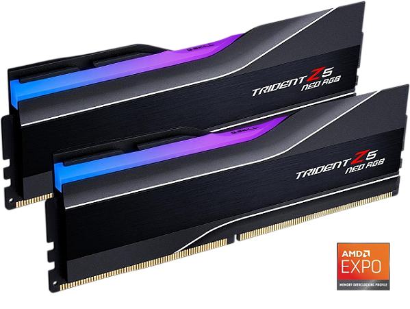 Memória DDR5 32GB 6000mhz CL30 AMD Expo G.Skill Trident Z5 Neo RGB