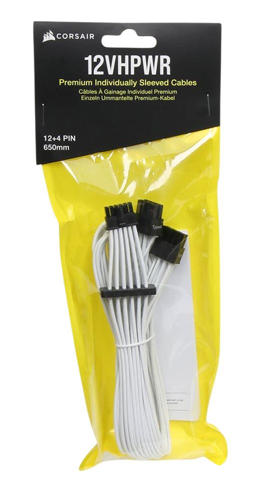 Cabo Corsair Pcie 5.0 12VHPWR 12v-2x6 600w Corsair Premium Sleeved Tipo 4