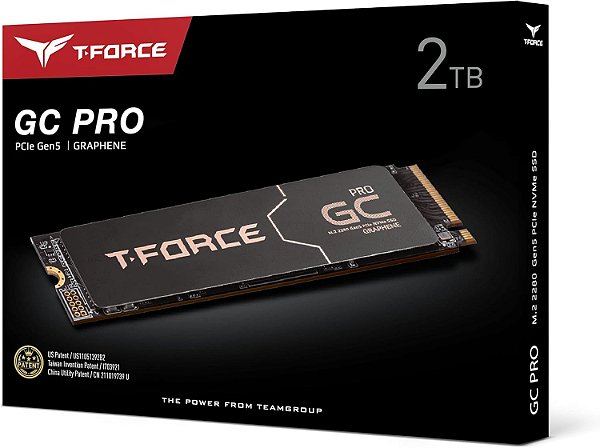 2TB TeamGroup T-Force GC Pro 12.500MB/s SSD NVMe M.2 Gen5 Pcie 5.0 TM8FFL002T0C129