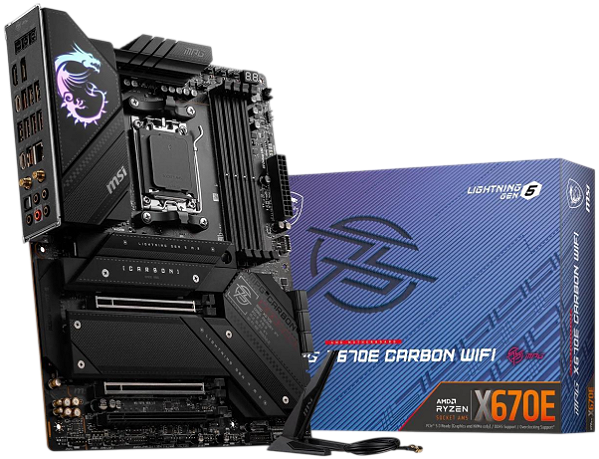 Placa Mãe AMD AM5 MSI MPG X670E Carbon WiFi 6E