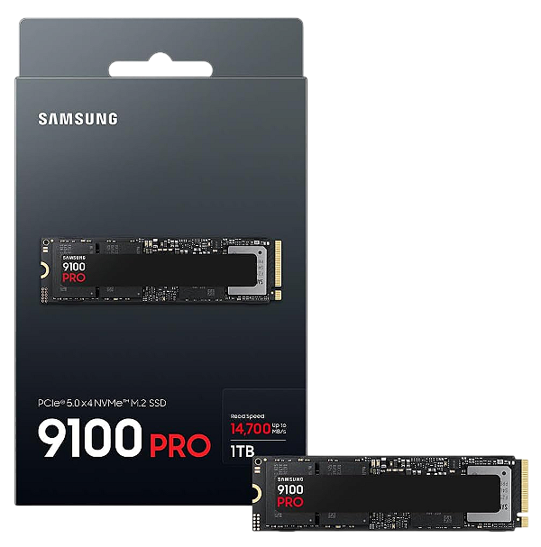 1TB Samsung 9100 PRO 14.700MB/s SSD M.2 NVMe GEN5 PCIe 5.0 - MZ-VAP1T0BAM
