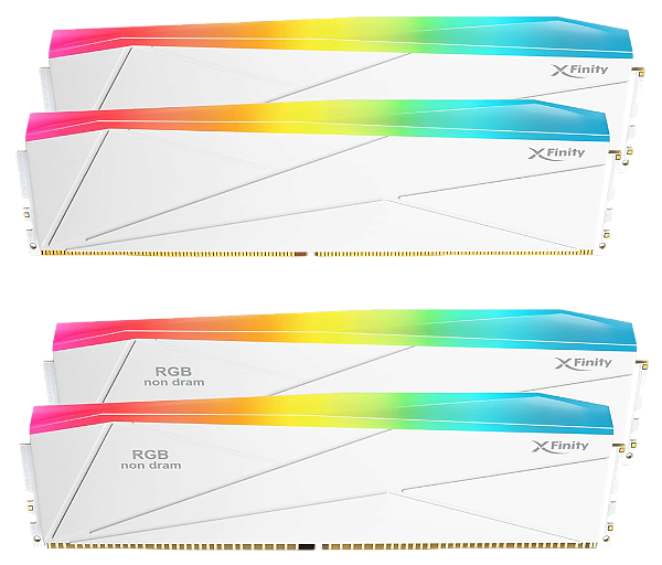 Memória DDR5 32GB 8200mhz CL38 V-Color Manta XFinity CUDIMM SCC2+2 (2x16GB) TMXFCL1682838WS-DW