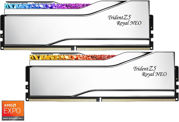 【Ryu5】 Memória DDR5 64GB 6000mhz CL26 AMD Expo G.Skill Trident Z5 Royal