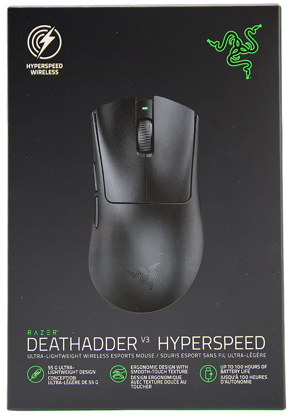 Mouse Razer DeathAdder V3 HyperSpeed 8.000Hz 26.000dpi Wireless 55g - RZ01-05140100-R3U1