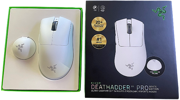 Mouse Razer DeathAdder V4 Pro Wireless Hyperspeed Gen 2 8000Hz Focus Pro 45k Gen2 - RZ01-05330200-R3U1