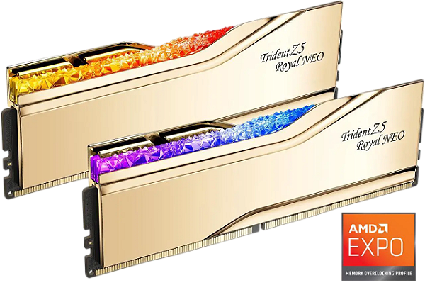 Memória DDR5 32GB 6000mhz CL26 AMD Expo G.Skill Trident Z5 Royal