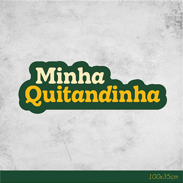 Luminoso Minha Quitandinha 100x35cm