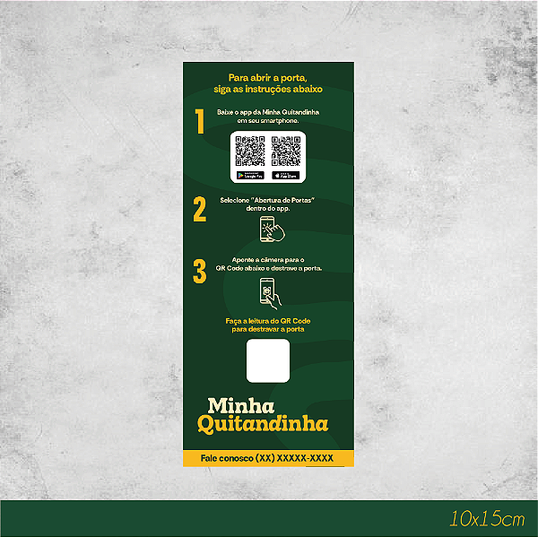 Adesivo Porta 15x45cm