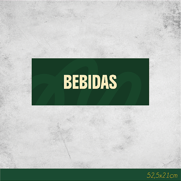 Adesivo para Geladeira Bebidas 52,5x21cm