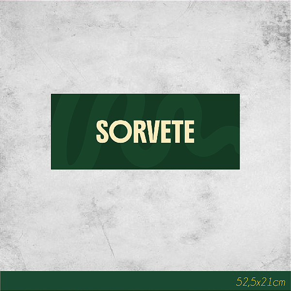 Adesivo para Freezer Sorvete 52,5x21cm