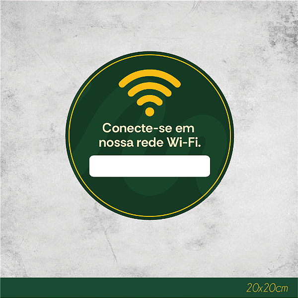 Adesivo Porta WiFi 20x20cm