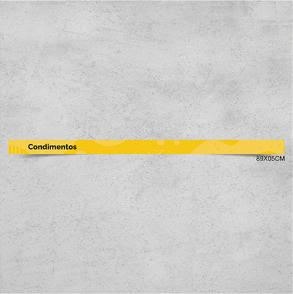 Faixa de Gôndola Condimentos 89x5cm