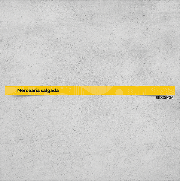 Faixa de Gôndola Mercearia Salgada 89x5cm