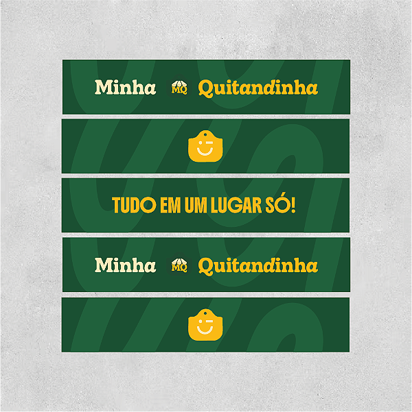 Kit de Testeiras para 5 Gôndolas 89x20cm - Conveniência