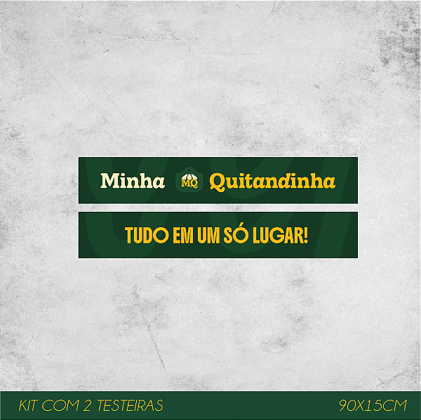 Kit de Testeiras para 2 Gôndolas 90x15cm - Empório