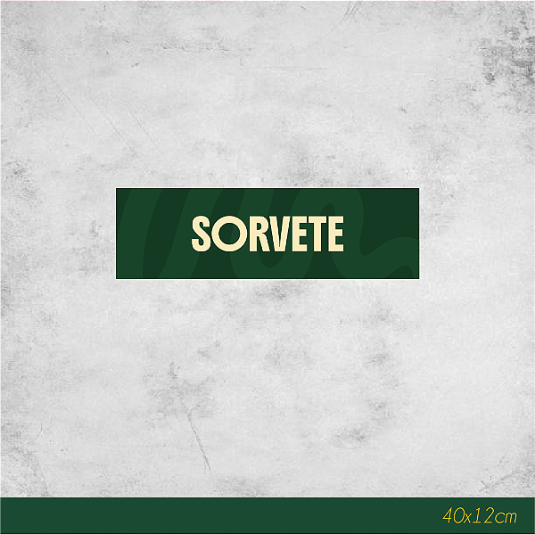 Adesivo para Freezer Sorvete 40x12cm