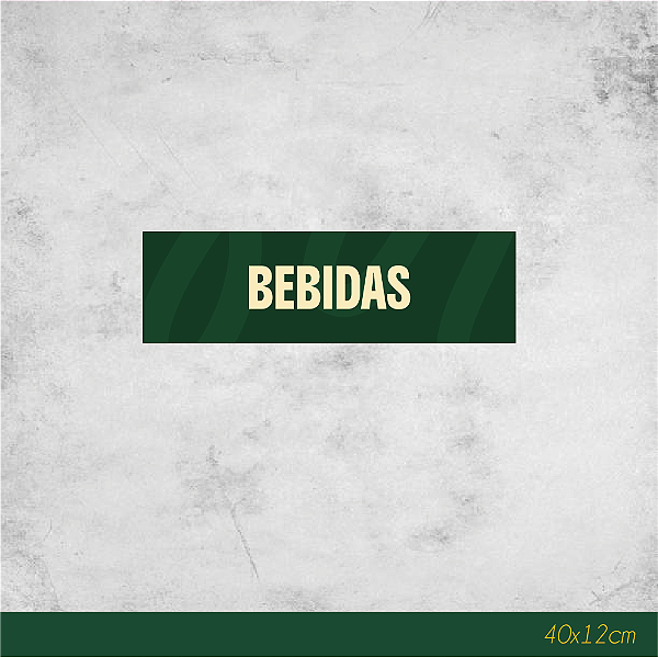 Adesivo para Geladeira Bebidas 40x12cm